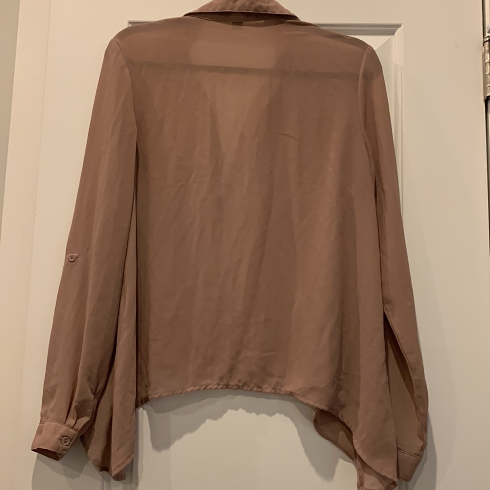 Tobi dusty pink portofino style shirt - Picture 2 of 5